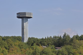 Bayernturm built in 1966 as a border tower on the inner-German border with the GDR, watchtower,