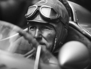 Portrait von einem Grand Prix Rennfahrer aus den 1930er Jahren, AI generiert, AI generated