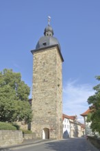 Medieval witches' tower, town tower, Zeil am Main, Lower Franconia, Franconia, Bavaria, Germany