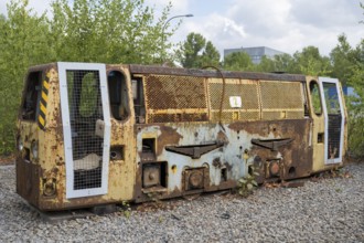 Diesel locomotive RD 4, mining machinery, Zollverein Coal Mine Industrial Complex, UNESCO World