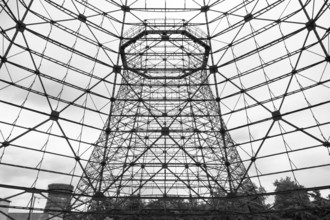 Scaffolding of a former cooling tower, coking plant, Zollverein Coal Mine Industrial Complex,