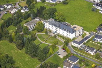 Aerial view, Elisabeth-Heim retirement home, Glösingen, Arnsberg, Ruhr area, North