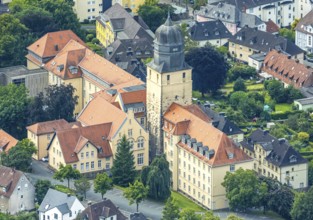 Aerial photo, district government Arnsberg, new government Arnsberg, Arnsberg, Ruhr area, North