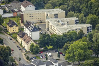 Aerial view, senior citizens' residence Ruhrblick, Obereimer, Arnsberg, Ruhr area, North
