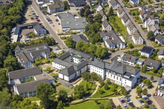 Aerial view, Seniorenzentrum St. Gerhardus, Drolshagen, Sauerland, North Rhine-Westphalia, Germany,
