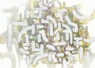 Pastel toned abstract watercolour painted pattern