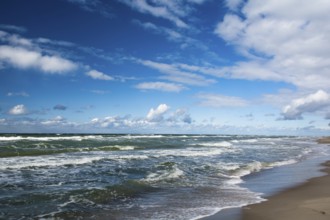 Clouds and sea on Prerow Weststrand, Ruegen, Prerow Weststrand, Ruegen, Germany