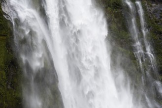 Waterfall, detail photo, New Zealand