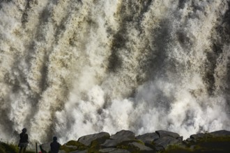 Waterfall in Iceland, detailed view