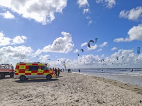 California kitesurfing Masters 2025 on the edge of the Wadden Sea UNESCO World Heritage Site, North