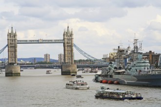 Tower Bridge, Thames, London, England, Great Britain