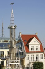 Townscape, Sous-Turm, market square, Aurich, East Frisia, Germany