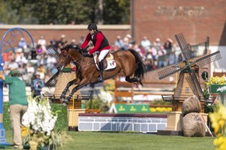Pedro Pasquel of Mexico, riding Chakkalou PS, competes in the first round of the 2025 BMO Nations