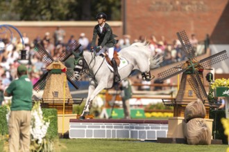 Luiz Felipe de Azevedo Neto of Brazil, riding Pandora Boy Z, competes in the first round of the