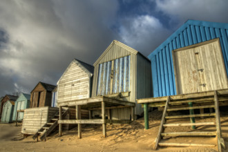 Beach huts, Wales, United Kingdom