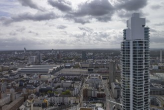 The Grand Tower, Germany's tallest residential tower, is located near Frankfurt's main railway