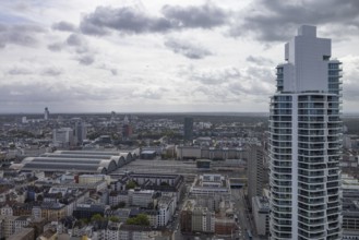 The Grand Tower, Germany's tallest residential tower, is located near Frankfurt's main railway