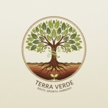 The Terra Verde logo features a stylized tree within a circle, representing roots, growth, and