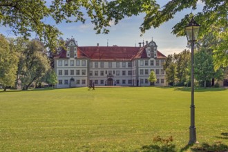 New castle with castle park in Kisslegg, Allgäu, Baden-Württemberg, Germany