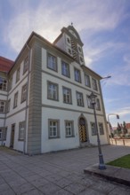 West façade, New Castle in Kisslegg, Allgäu, Baden-Württemberg, Germany