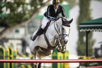 Olivier Philippaerts of Belgium, riding Nobel Van Vromboautshoeve competes in the 2025 Spruce