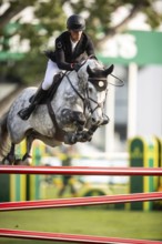 Kevin Jochems of the Netherlands, riding Csquetto Van De Helle competes in the 2025 Spruce Meadows