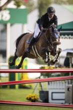 Sameh El Dahan or Great Britain, riding WKD Toronto competes in the 2025 Spruce Meadows Masters on