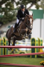 Willem Greve of the Netherands, riding Pretty Woman Van't Paradujs competes in the 2025 Spruce