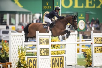 Olivier Robert of France, riding Iglesias D.V. competes in the 2025 Spruce Meadows Masters on