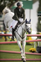 Daniel Coyle of Ireland, riding Incredible competes in the 2025 Spruce Meadows Masters on September