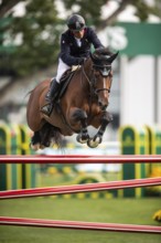 Olivier Robert of France, riding Iglesias D.V. competes in the 2025 Spruce Meadows Masters on