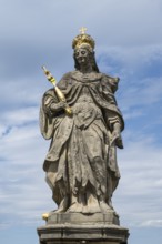 Empress Kunigund, statue, Upper Bridge, UNESCO World Heritage Site, Bamberg, Upper Franconia,
