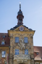 Old Town Hall, Tower, Detail, UNESCO World Heritage Site, Upper Bridge, Old Town, Bamberg, Upper