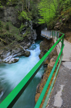 Breitachklamm, gorge, mountain stream, Oberstdorf, Allgäu Alps, Bavaria, Germany