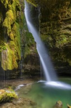 Hinang waterfalls, gorge, rock, limestone, Hinang, Fischen, Allgäu Alps, Bavaria, Germany