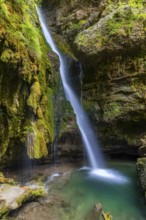Hinang waterfalls, gorge, rock, limestone, Hinang, Fischen, Allgäu Alps, Bavaria, Germany