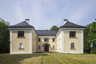 Former forestry office, Marquartstein, Chiemgau, Upper Bavaria, Bavaria, Germany