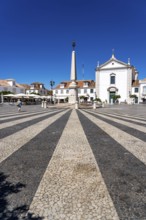 The central square Praça Marquês de Pombal, in the town of Vila Real de Santo António, on the