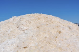 Salt extraction on the Algarve coast in Portugal, 95 per cent of Portuguese sea salt is extracted