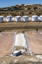 Salt production on the Algarve coast in Portugal, 95 per cent of Portuguese sea salt is extracted