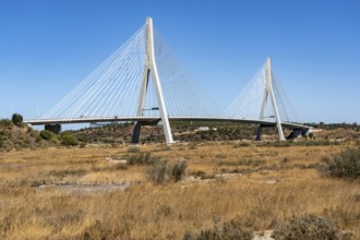 Ponte Internacional do Guadiana road bridge over the Guadiana border river between Portugal and