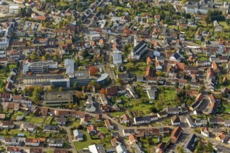 Aerial photo, Losheim am See, Saarland, Rhineland-Palatinate, Germany, Europe, Greimerath,