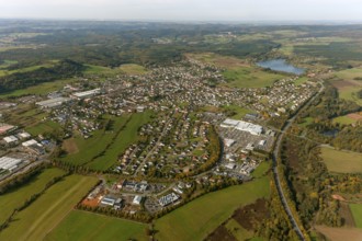Aerial photo, Losheim am See, Saarland, Germany, Europe, Beckingen, birds-eyes view, aerial