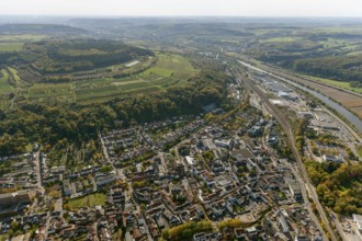 Aerial photo, Saar, Merzig, Saarland, Germany, Europe, birds-eyes view, aerial photography, aerial