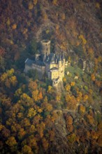 Burg Katz in the Rhine Valley, Rhine near St.Goarshausen, Sankt Goar, Rhine Valley,