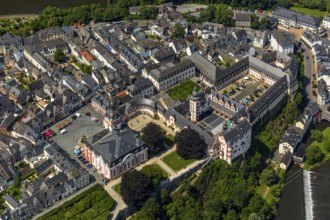 Renaissance castle Weilburg, Weilburg castle, baroque castle, old town hall and castle church with