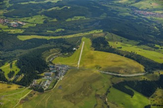 Gliding Centre, German Gliding Museum, Wasserkuppe in the Hessian district of Fulda, Poppenhausen