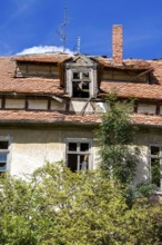 Ruined house, district of Kassel, Hesse, Germany