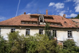 Ruined house, district of Kassel, Hesse, Germany