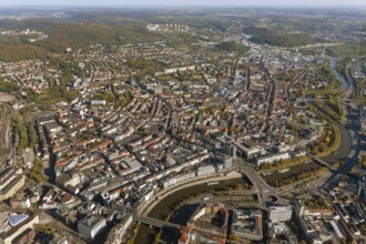 Nordstadt Saarbrücken, Saarbrücken, Saarland, Germany, Europe, aerial view, birds-eyes view, aerial